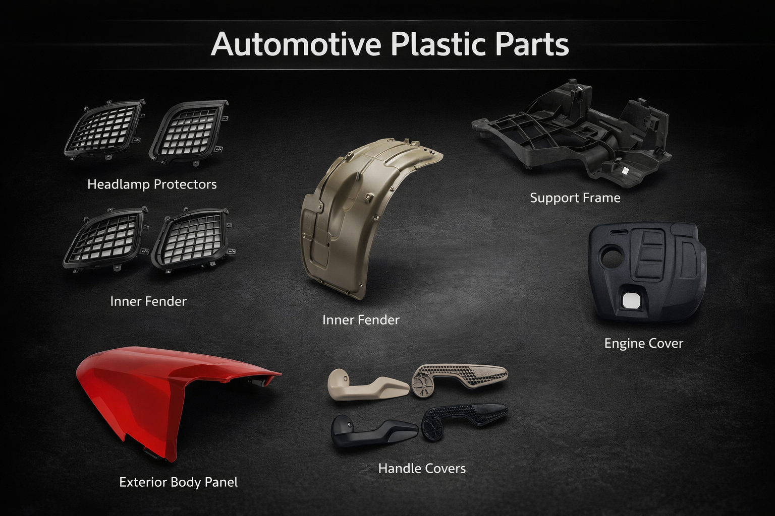 Plastic injection moulding parts