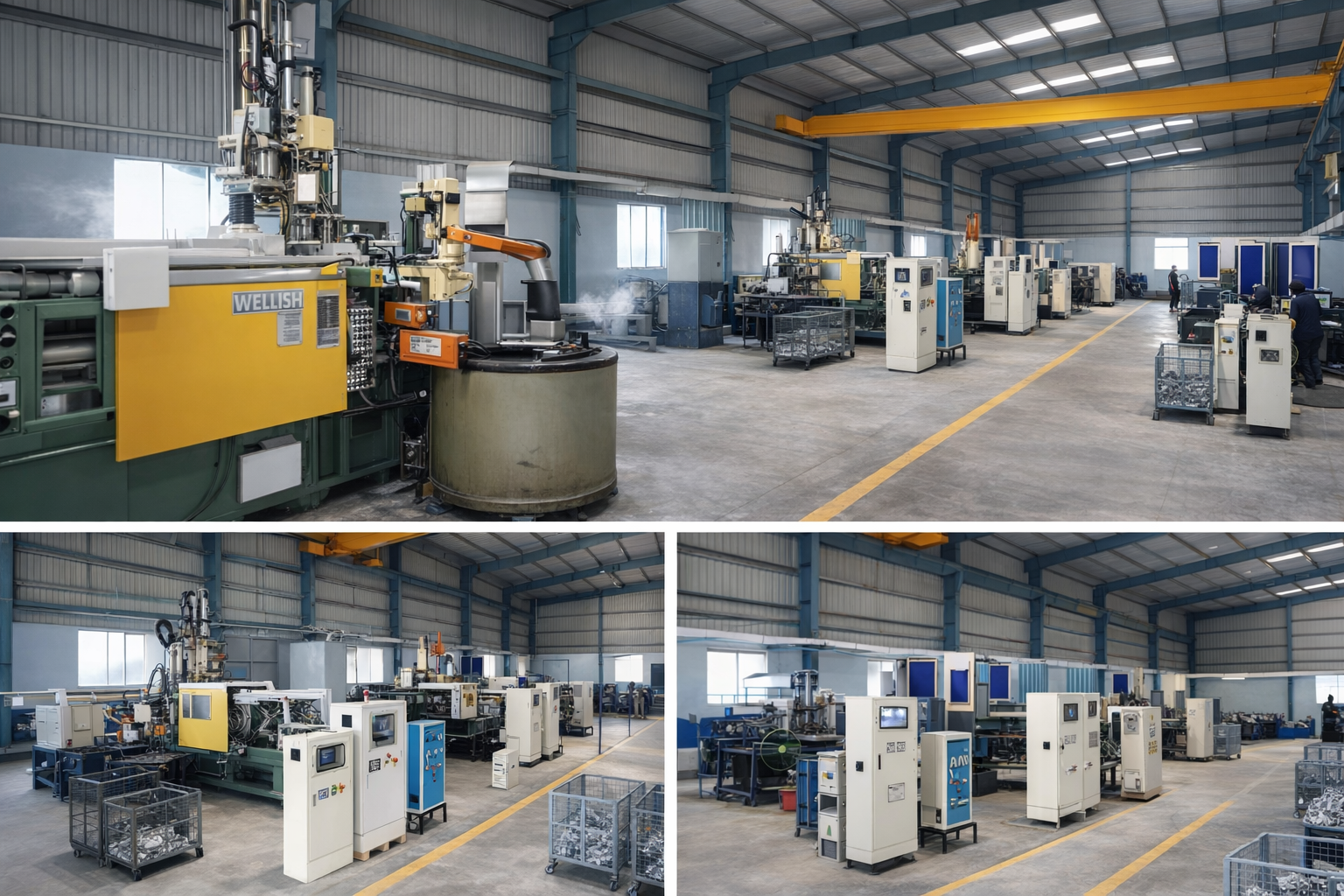Diecasting machines with robot automation